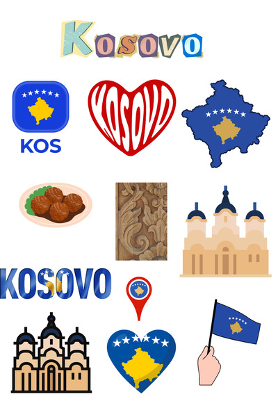 ANSHA CRAFTS Kosova Sticker Seti Bullet Journal - Ajanda - Planner - Defter- ...