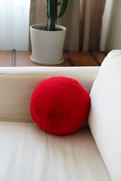 sevaradekor Peluso Ball Pillow - Round Throw Pillow