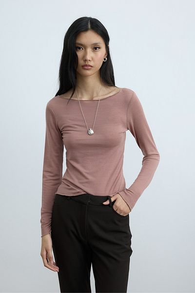 Suud Collection Dusty Rose Lindy Blouse