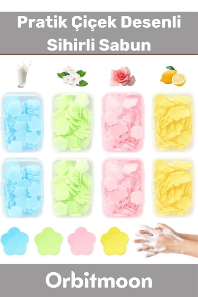 Orbitmoon Special Series Outdoor Multi-Slice Portable Camping Children's Toilet Practical Flower Pattern Magic Soap