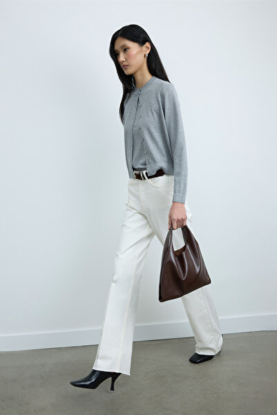 Suud Collection Gray Lea Knitwear Cardigan