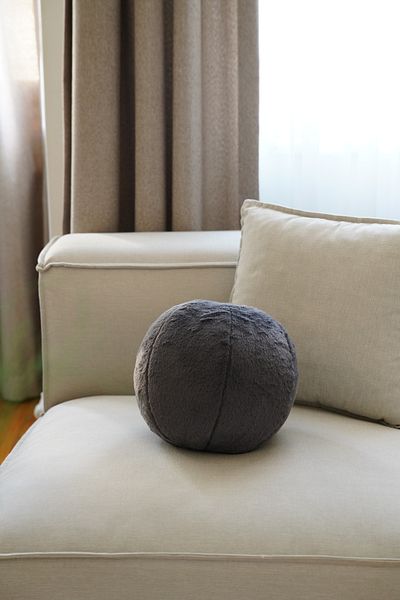 sevaradekor Peluso Ball Pillow - Round Throw Pillow