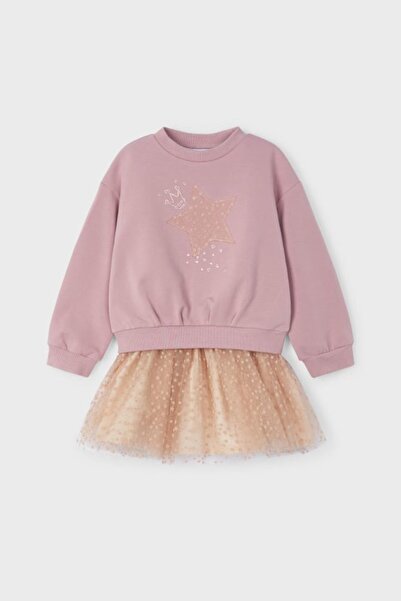 MAYORAL Girl's Winter Sweat Skirt Set - Pink