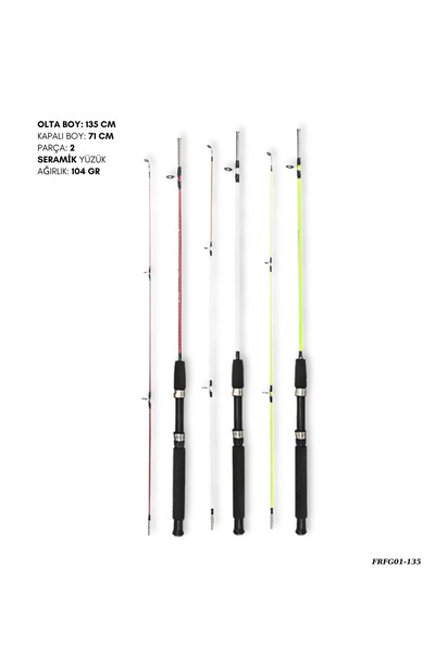 POYRAZ Bot Tekne Olta Kamışı 135 cm 104 Gr FRFG01-135
