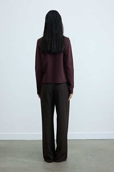 Suud Collection Plum Rumi Basic Long Sleeve T-Shirt