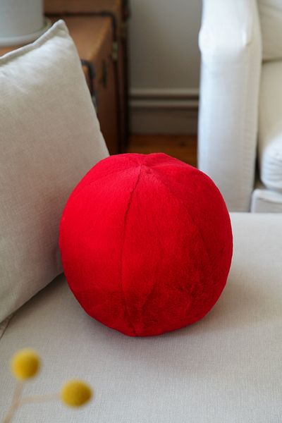 sevaradekor Peluso Ball Pillow - Round Throw Pillow