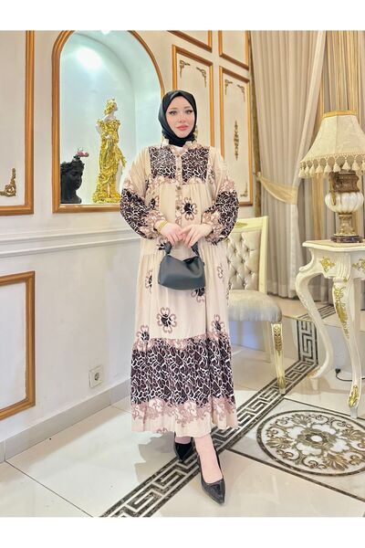 charme butik فستان نسائي بنمط الفهد