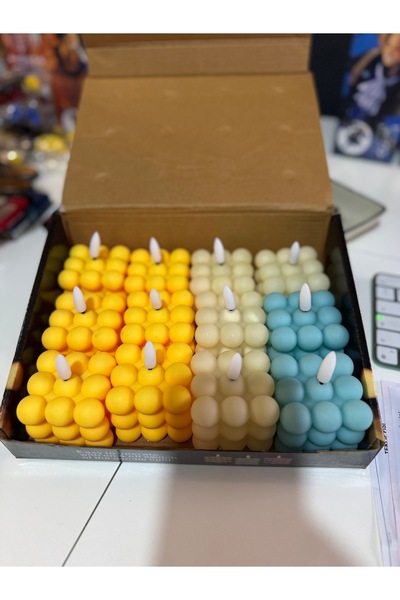 Mnk LED MUM PİLLİ DEKORATİF 5,5X 5,5 CM UZUN ÖMÜRLÜ