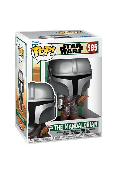Funko Figurina Funko POP! Star Wars: The Mandalorian - Mando Flying w/PouchVinyl Figure, 10cm