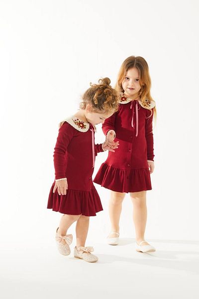 Elidabutik Camisole Dress with Embroidery Detail on the Neckline