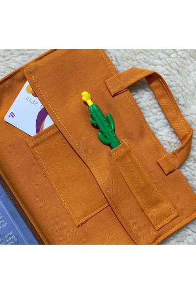 DUTTDİKİM Three Compartments, Water Repellent and Stylish Book and Tablet Case 24*17 cm