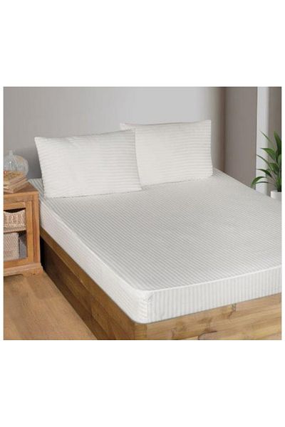 Totem Satin Cotton Elastic Sheet with Pillowcase