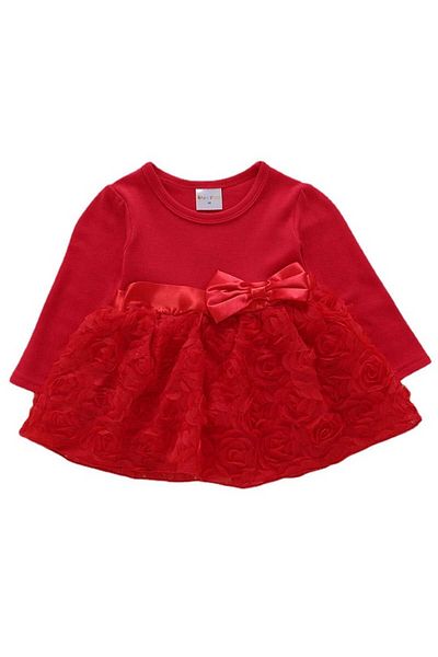 nannie Rose Girl Dress with Red Slippers - 3-6 months