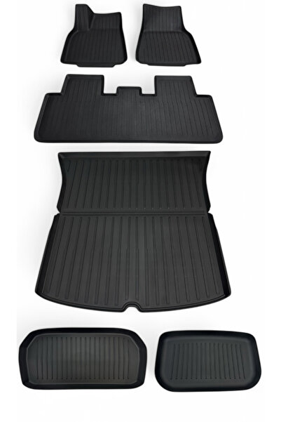 Li Parts Tesla Model Y Fit Kalıp TPE 3D Havuzlu Premium Yeni Paspas Set 6'lı ...