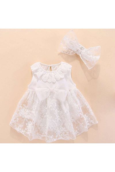 nannie White Princess Baby Dress - 12-18 months