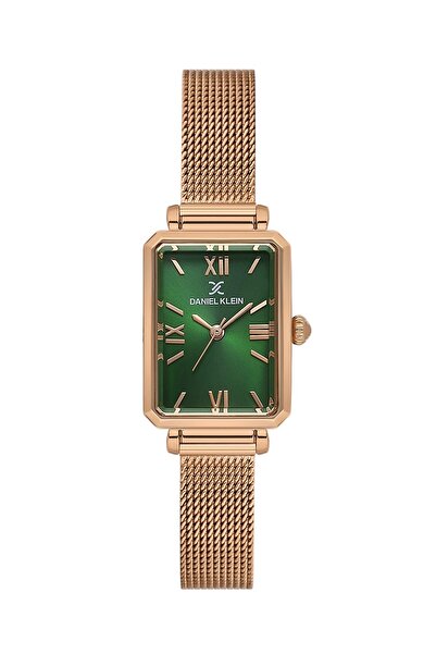 Daniel Klein Steel Cord Women Wrist Watch 3 Atm Water Resistant Rose-Green Zm...
