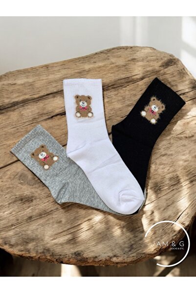JAM G Teddy Bear - 3'lü Kadın Çorap