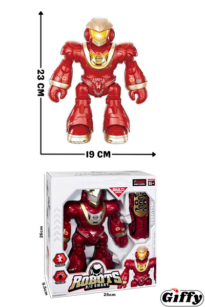 giffy Oyuncak Uzaktan Kumandalı Ful Fonksiyon Işıklı Sesli Müzikli Hareketli Pilli İnteraktif Dansçı Robot