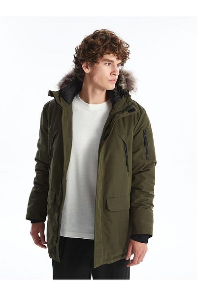 LC Waikiki Ανδρικό πάρκο με κουκούλα LCW Casual Standard Fit