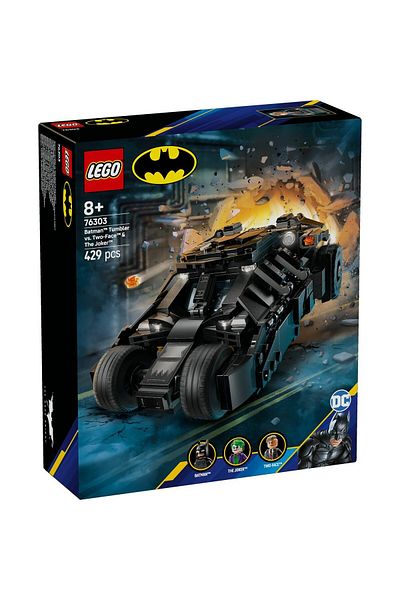 LEGO Set LEGO DC Super Heroes - Batman™ Tumbler vs. Two-Face™ si Joker™ (76303)