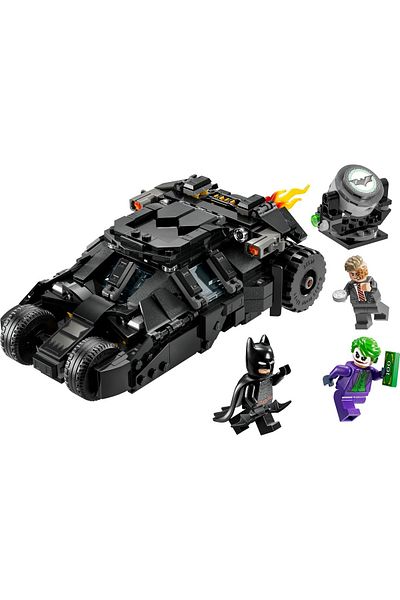 LEGO Set LEGO DC Super Heroes - Batman™ Tumbler vs. Two-Face™ si Joker™ (76303)
