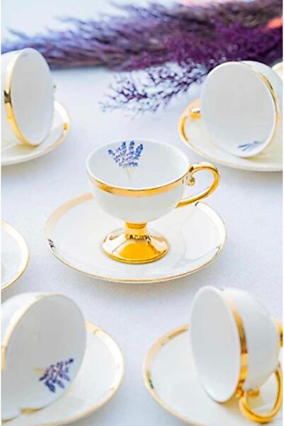 Kosova Miranda Porselen Ayaklı Fincan Takımı