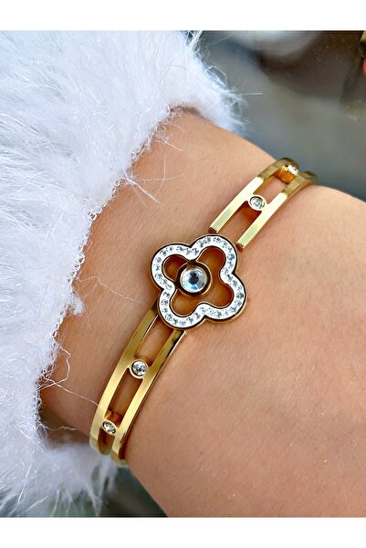 Tisaati Premium Series Luxury Stone Clover Model Special Design Stainless and...