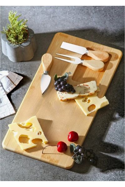 CNSZ Bamboo Plate, Bamboo Presentation Plate, Bamboo Cheese Plate, Breakfast, Presentation Plate