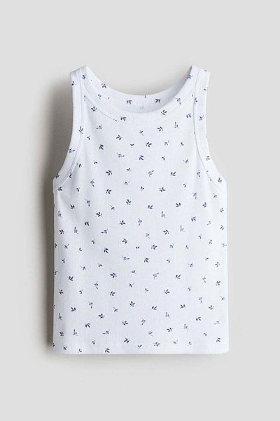 H&M Ribbed Cotton Vest Top