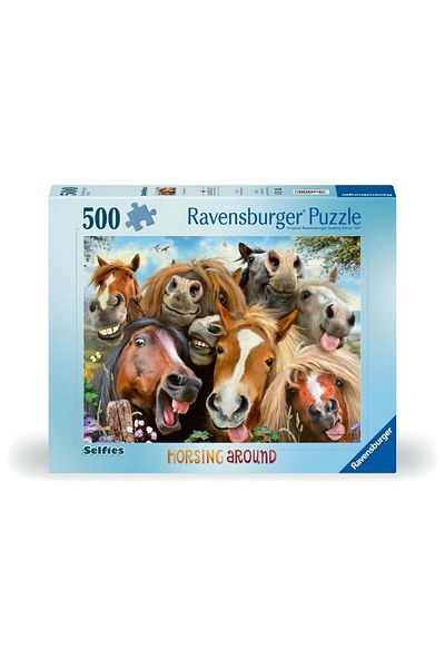 RAVENSBURGER - Smiling horses puzzle 500 pieces new design