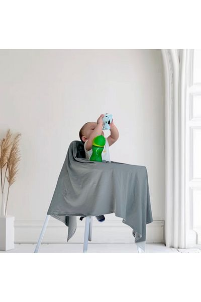 Ari baby textile atelier غطاء الرضاعة الطبيعية - غطاء عربة الأطفال - غطاء الرضاعة متعدد الأغراض - غطاء كرسي مرتفع