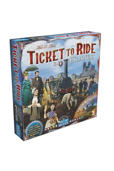 Asmodee Joc de societate Ticket to Ride Map Collection France & Old West, extensie, limba engleza