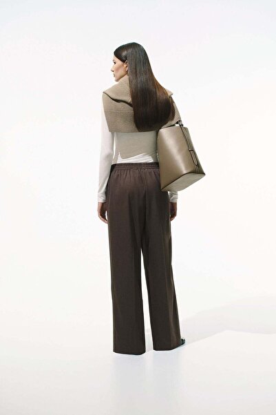 H&M Wide crease-detail trousers