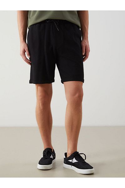 LC Waikiki New Black Standard Fit Men's Shorts