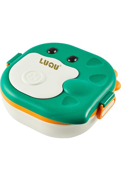 LUQU BABY LuQU Dinosaur Lunch Box - Insulated Lunch Box with Leak Proof Thermos Food Packing - 3 Compartments.