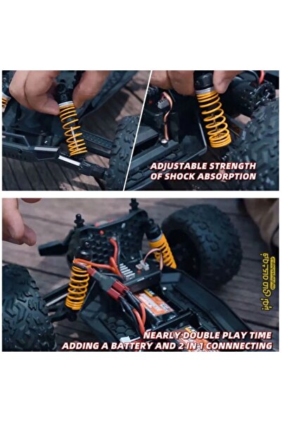 SCOWETTO ELEKTRİKLİ RC 1:8 ÖLÇEK SERVO MOTOR SÜSPANSİYONLU ARAZİ ARACI SPOR ARAÇ 85 KM HIZ RC ARAÇ