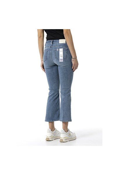 Liu Jo Women's High Waist Sitting Denim Blue Pants Ua5040D4615-78757