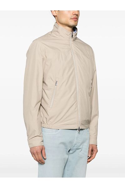 PAUL&SHARK Men's Regular Fit Stand Collar Zippered Long Sleeve Beige Jacket 25412210 -029