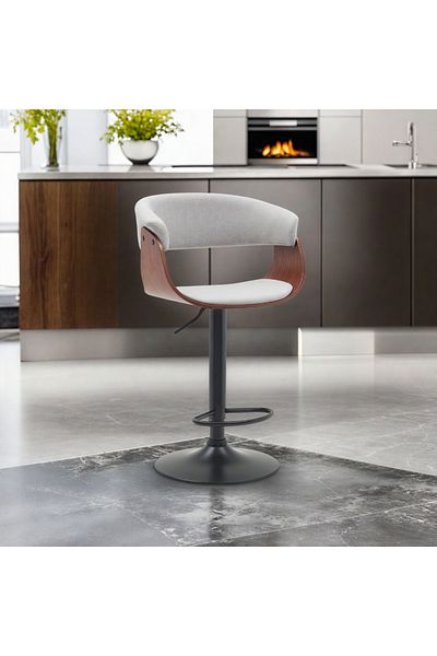 Ebticar Fabric Pestemal Chair-Light grey