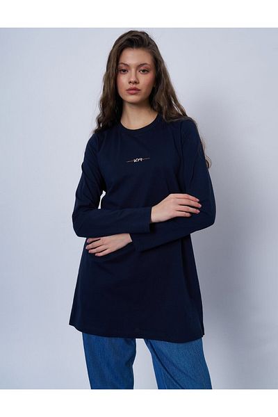 KYR Πλεκτό φούτερ με λογότυπο Dark Navy Blue