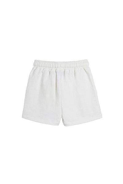 Bad Bear Children's White Petra Sweatshorts Jr Shorts 25.06.18.002-C04