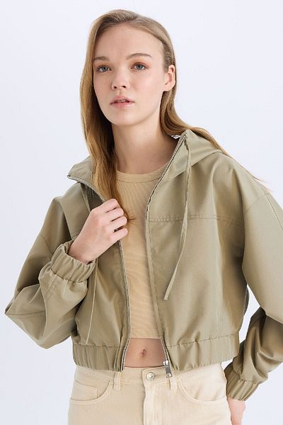 DeFacto Waterproof Hooded Zippered Coat D5776Ax25Sp