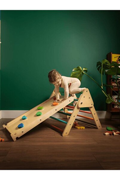 wooden destinty البراعم الخشبية - مثلث التسلق ومنحدر