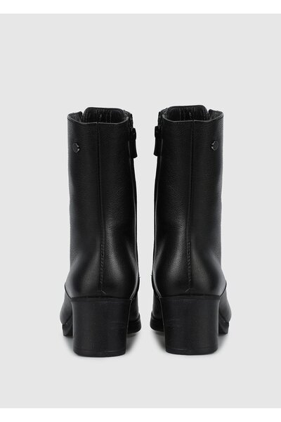 Provoq Siyah Deri Kadın Bot