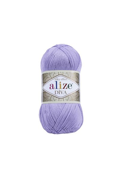 Alize Diva Mercerized 158 Model Lavender-Jun Flower Σχοινί Καλοκαιρινό Crop Μπικίνι Μπουστάκι Μπλούζα Πλεκτή