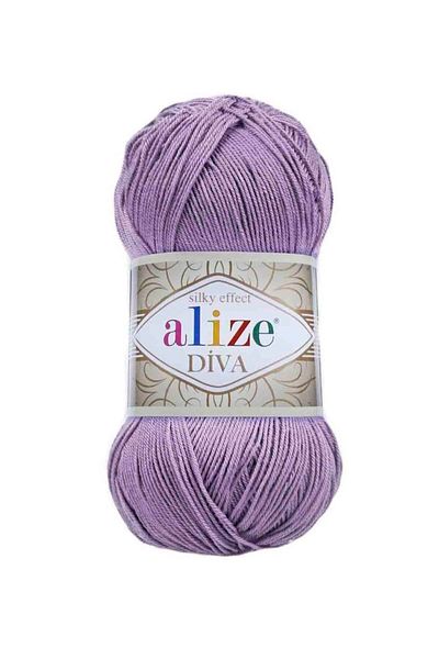 Alize Diva Hand Knitting Yarn Violet 622 Πολύ λεπτό νήμα πλεξίματος