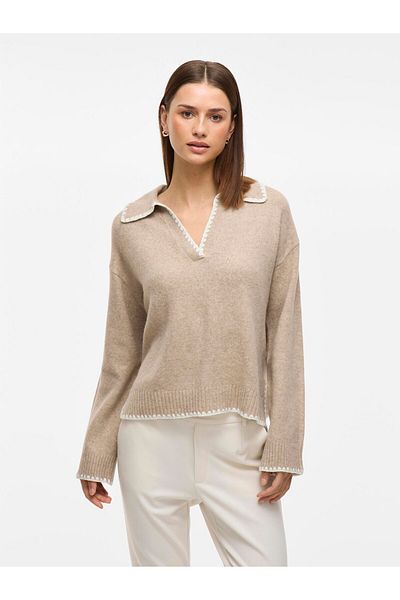 VILA Strickpullover V-Ausschnitt