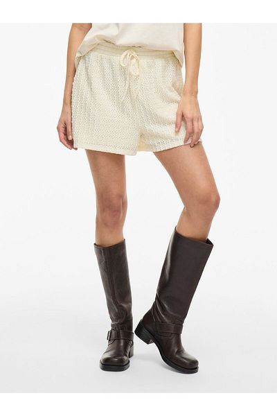 VILA Shorts mit hoher Taille
