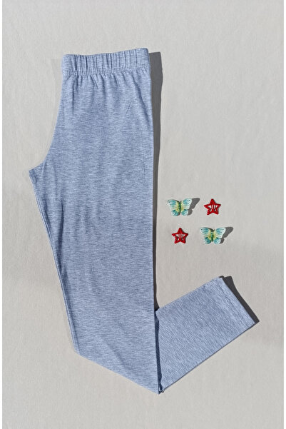 siyalife Women's Gray Color Basic Long Leggings with Elastic Waist