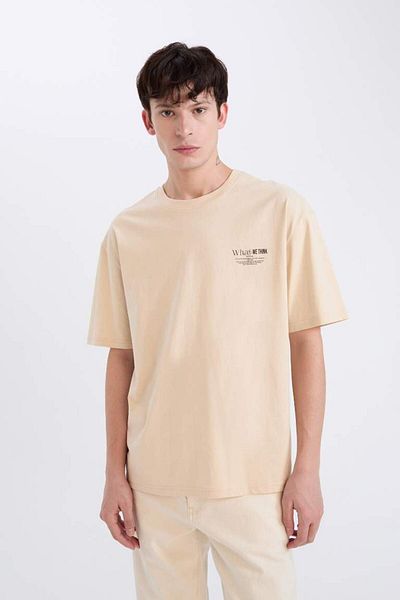 DeFacto Tricou crem pentru bărbați D8594ax/bg702